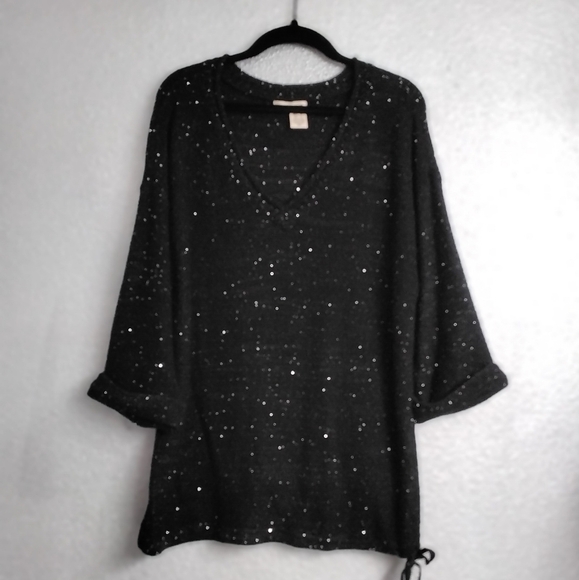 DKNY  Black Special Occasion Sweater   Size L - Picture 1 of 6
